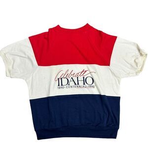 VTG‎ Celebrate Idaho Centennial 1990 Red White Blue  Sweatshirt Made in USA